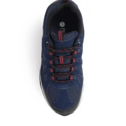 Leather Walking Trainers - Navy