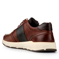 Leather Wide-Fit Slip-Ons - Cognac