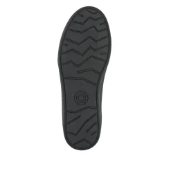 Leather Zip-Fasten Slip-On Shoes - Black