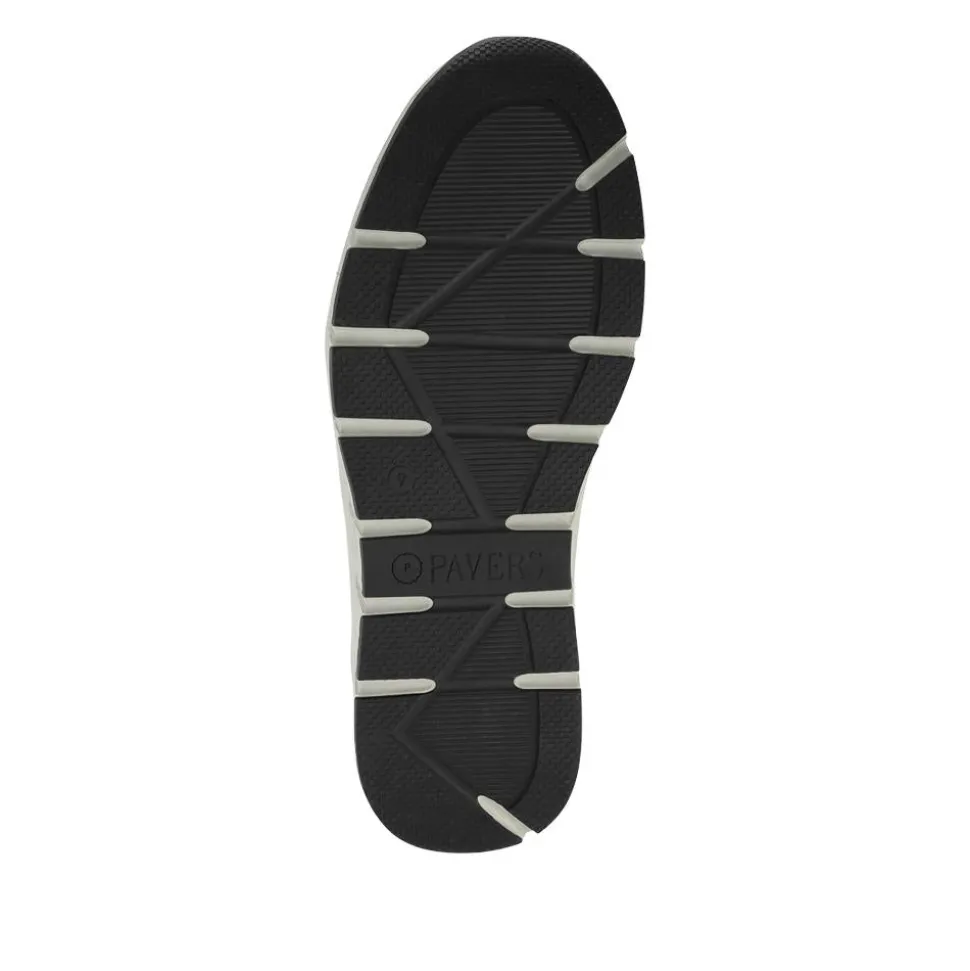 Leather Zip & Lace Fasten Casual Shoes - Navy