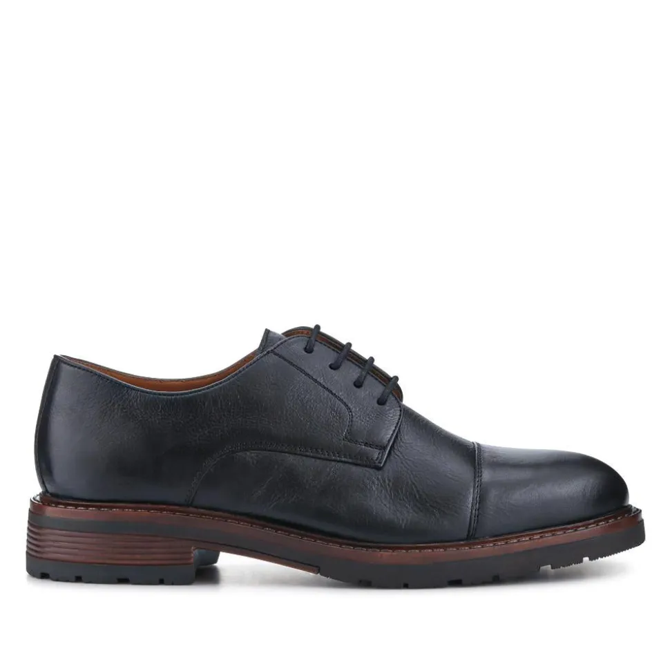 Ledbury Leather Lace-Up Shoes - Black