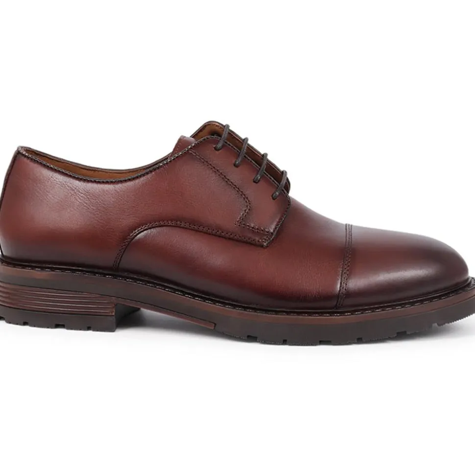 Ledbury Leather Lace-Up Shoes - Brown