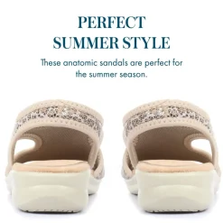 Leopard Print Pull-On Sandals - Leopard