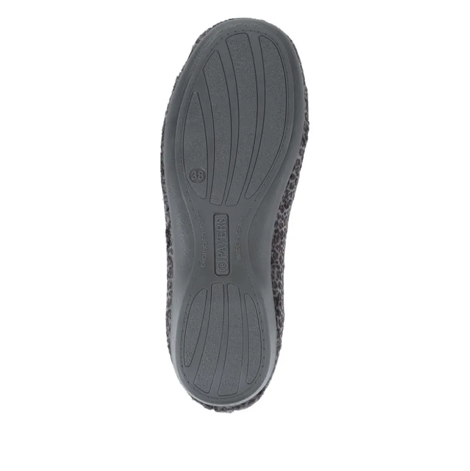 Leopard Print Slippers - Grey Leopard