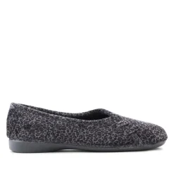 Leopard Print Slippers - Grey Leopard