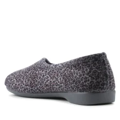 Leopard Print Slippers - Grey Leopard