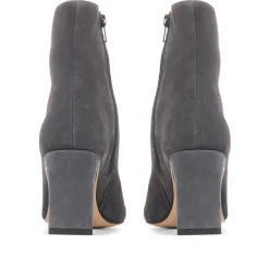 Letty Heeled Ankle Boots - Grey