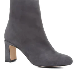 Letty Heeled Ankle Boots - Grey
