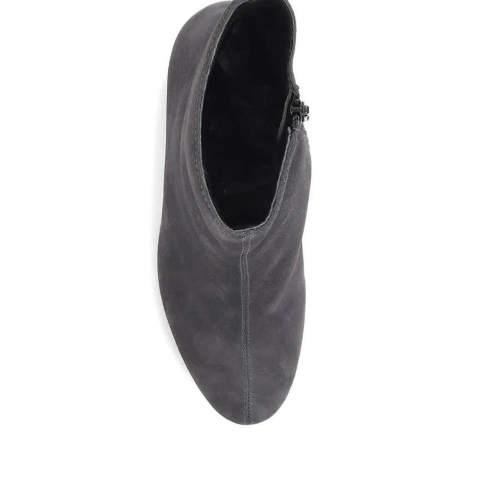 Letty Heeled Ankle Boots - Grey