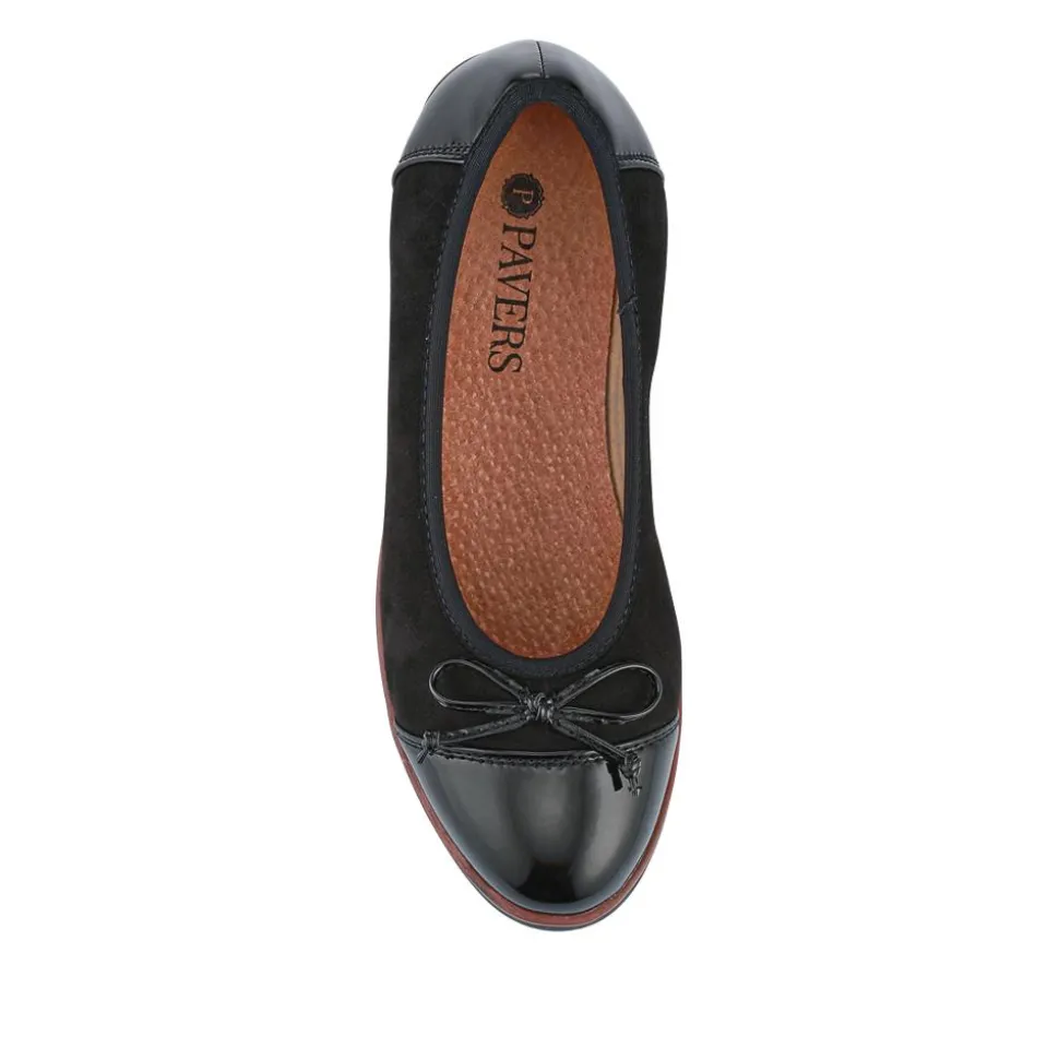 Lightweight Ballet Pumps - Black-Black Patent