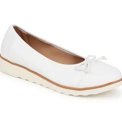 Lightweight Ballet Pumps - White