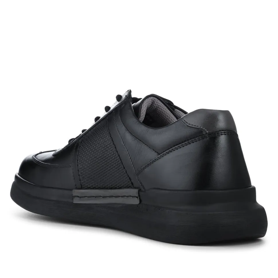 Lightweight Casual Lace Up Shoes - Black