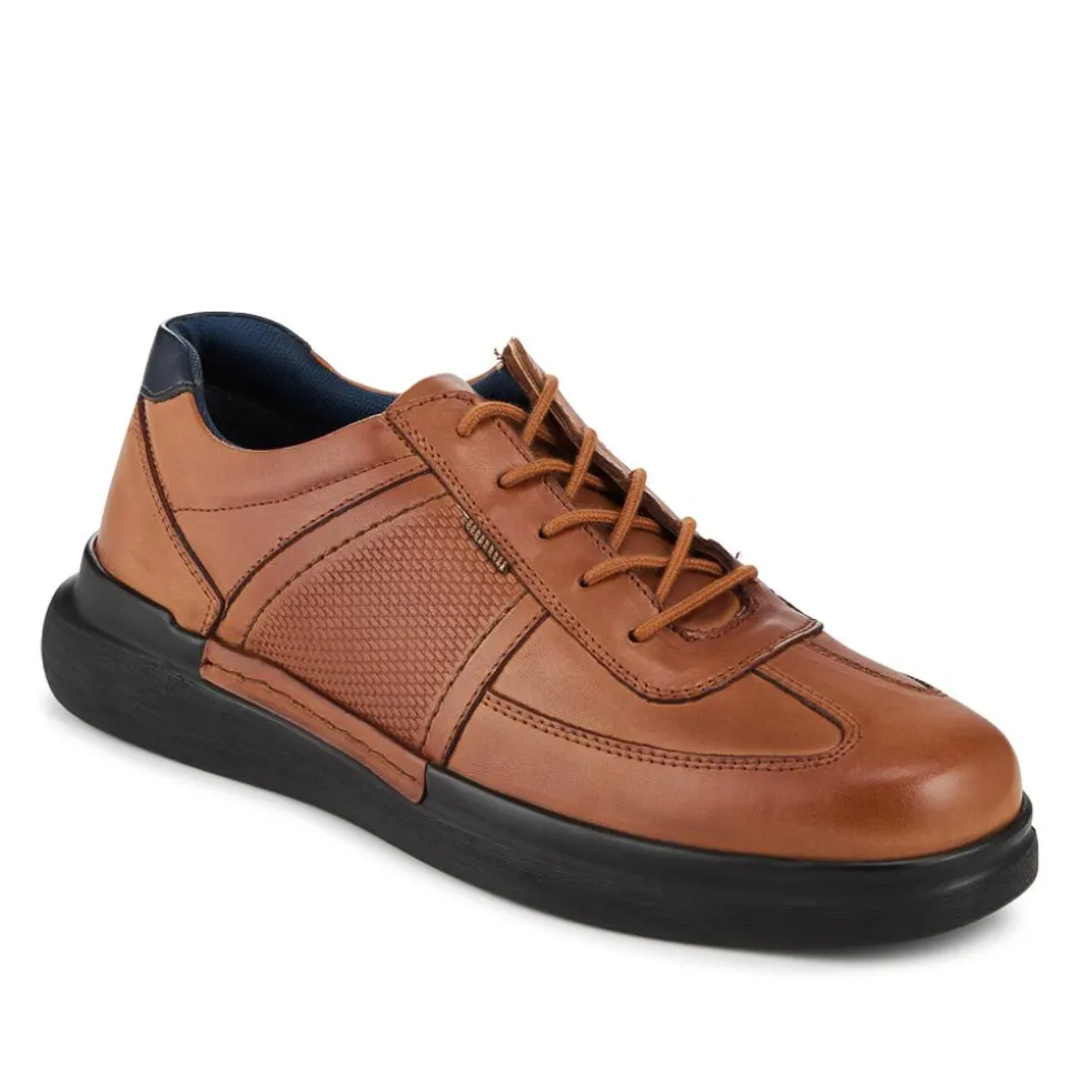 Lightweight Casual Lace Up Shoes - Tan