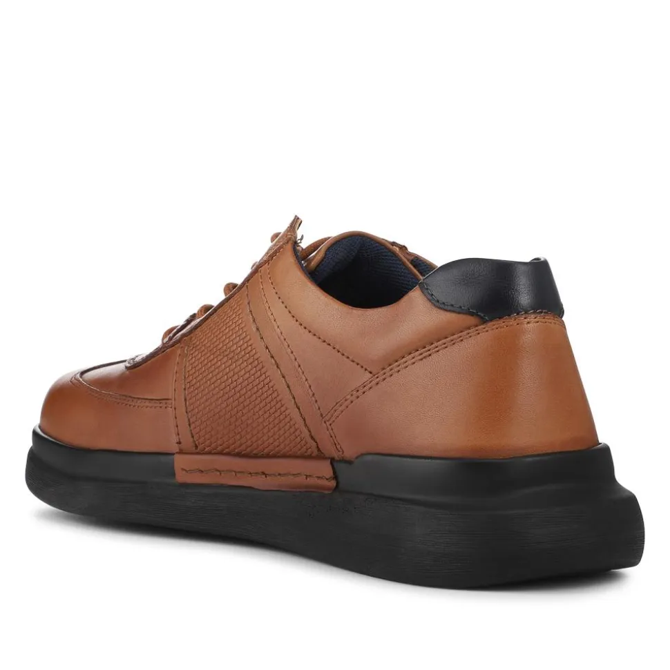 Lightweight Casual Lace Up Shoes - Tan