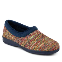 Lightweight Comfy Full Slippers - Navy Multi