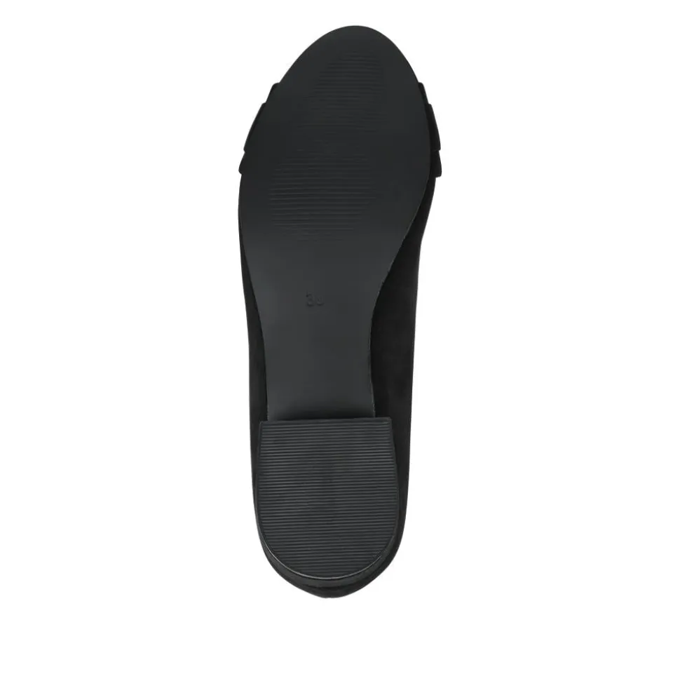 Lightweight Cushioned Block Heel Pumps - Black