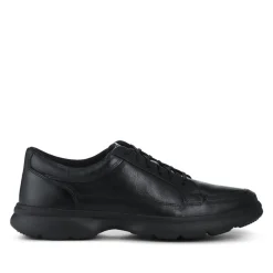 Lightweight Cushioned Casual Laced Shoes - Black
