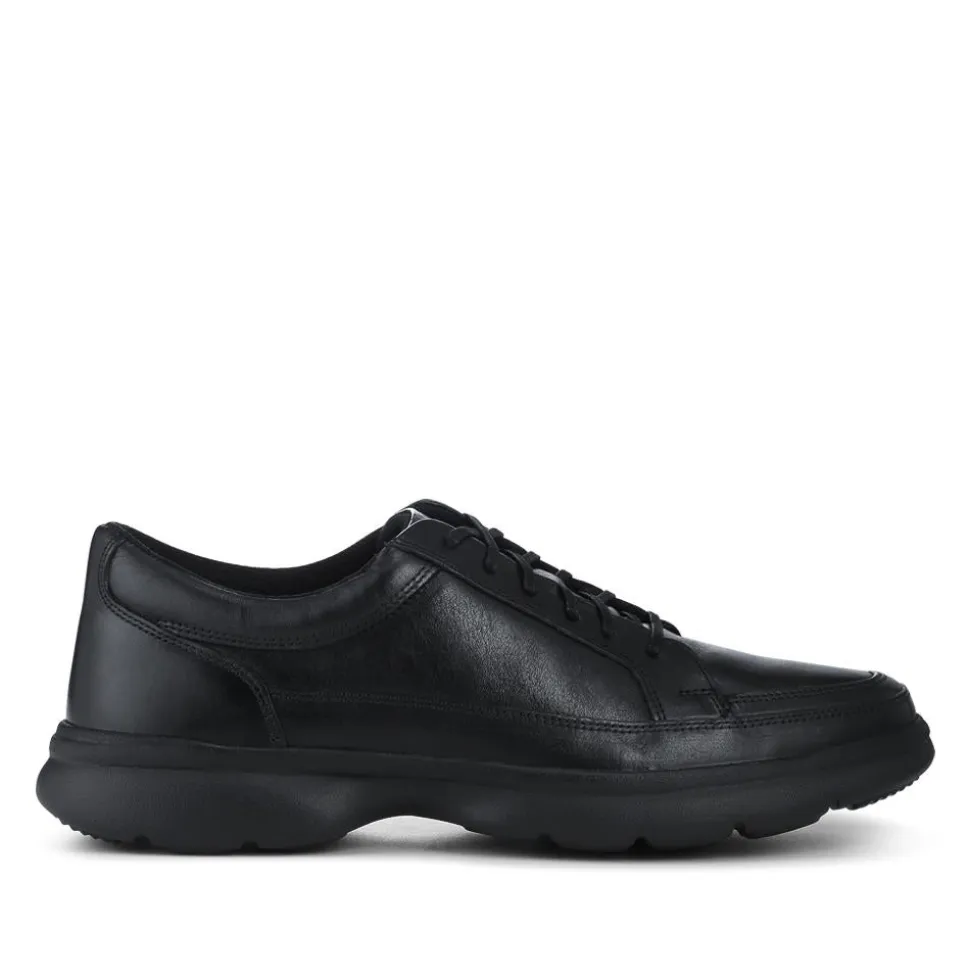 Lightweight Cushioned Casual Laced Shoes - Black