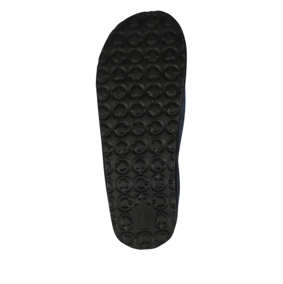 Lightweight Durable Mule Slippers - Navy