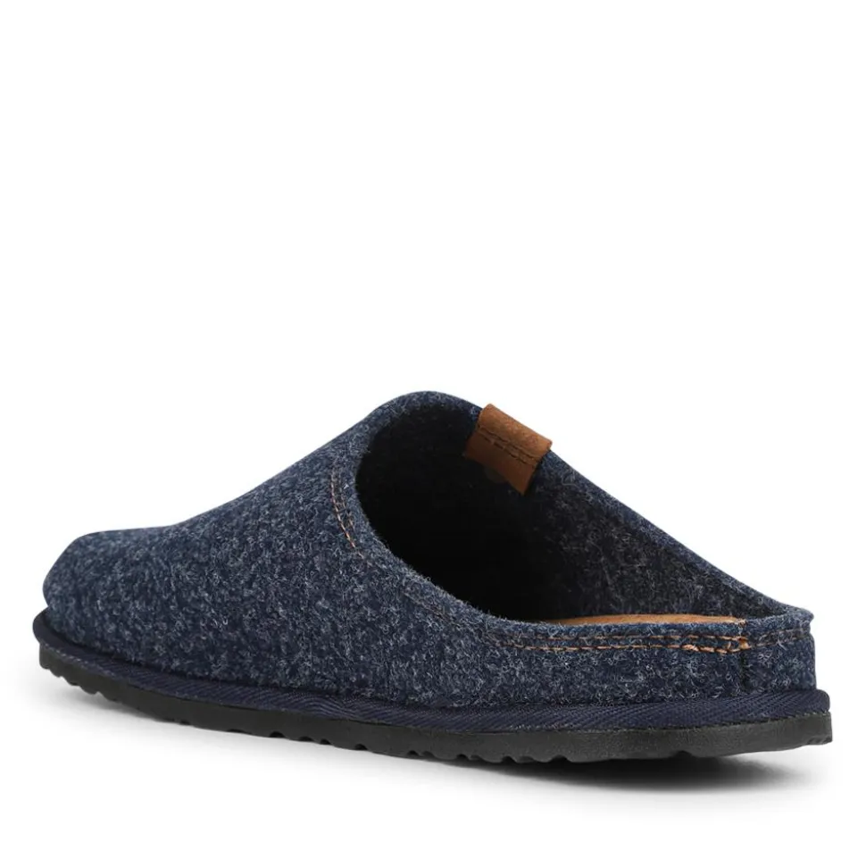 Lightweight Durable Mule Slippers - Navy