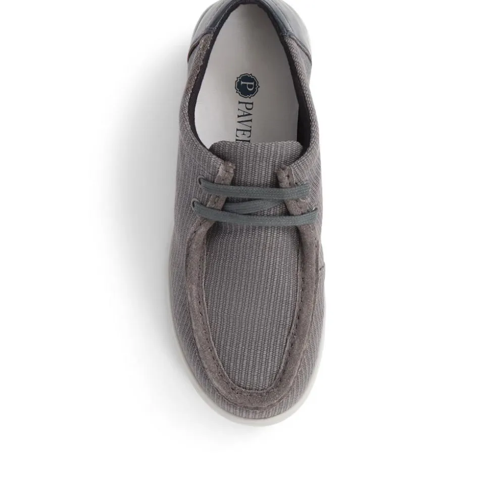 Lightweight Lace-Up Boat Shoes - Grey