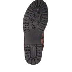 Lightweight Lace-Up Shoes - Black Floral
