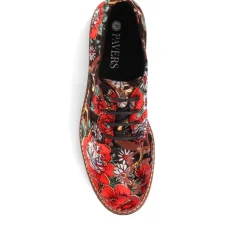 Lightweight Lace-Up Shoes - Floral