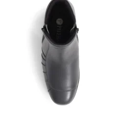Lightweight Leather Ankle Boots - Grey