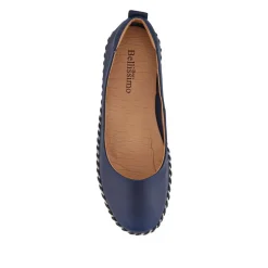 Lightweight Leather Pumps - Navy