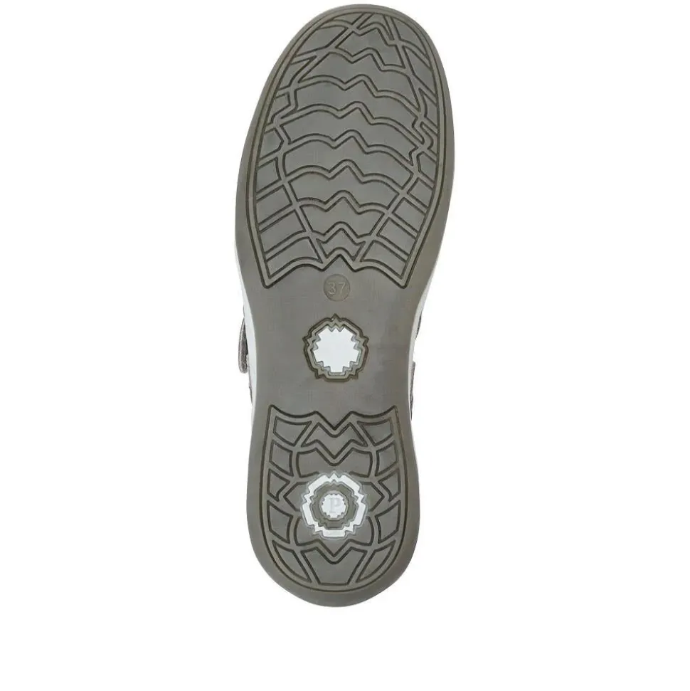 Lightweight Mary-Jane Ladies Trainers - Beige Multi