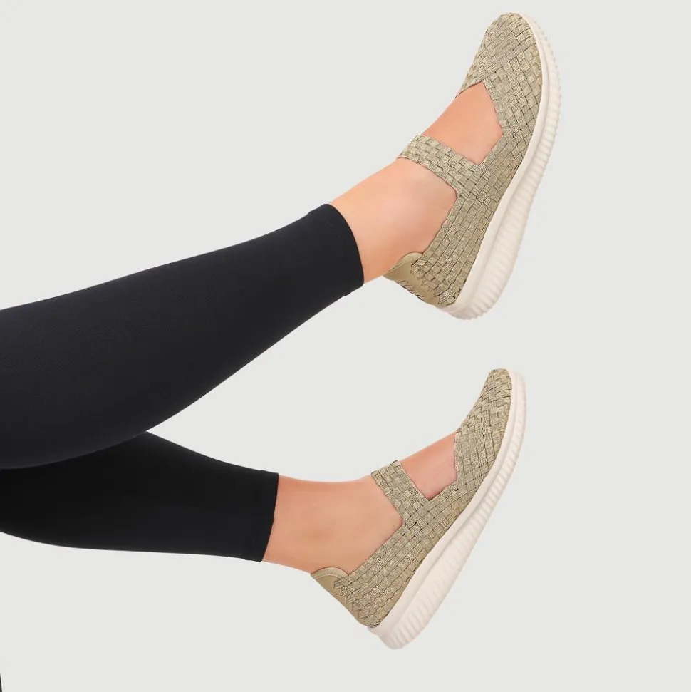 Lightweight Mary Janes - Gold