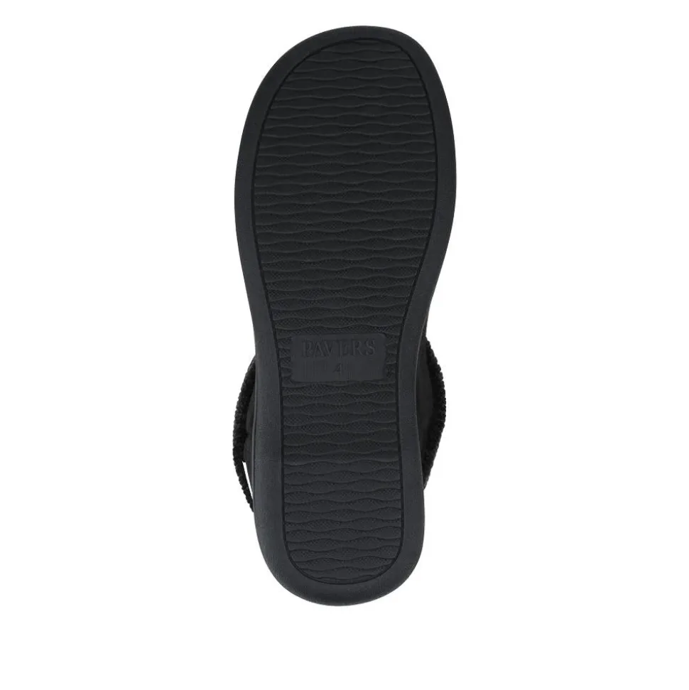 Lightweight Memory Foam Slipper Boots - Black