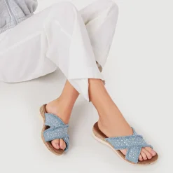 Lightweight Mules - Denim