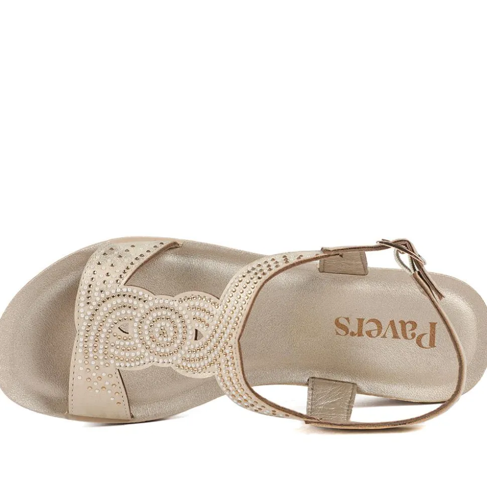 Lightweight Slingback Sandals - Gold