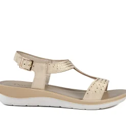 Lightweight Slingback Sandals - Gold