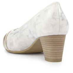 Lightweight Slip-On Court Shoes - Beige-Gold