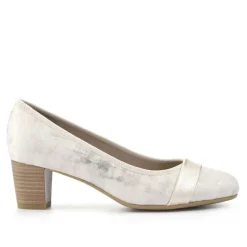 Lightweight Slip-On Court Shoes - Beige-Gold