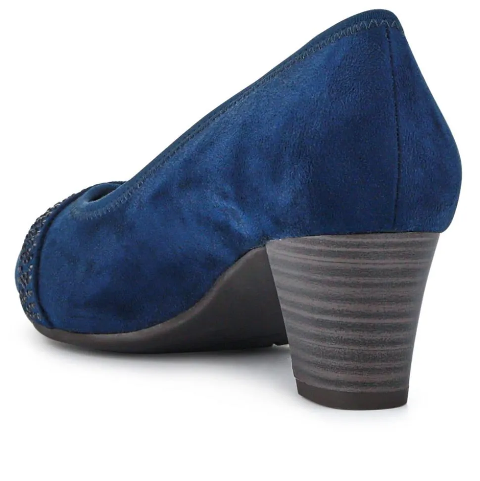 Lightweight Slip-On Court Shoes - Navy