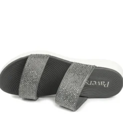 Lightweight Slip On Mule Sandals - Dark Grey