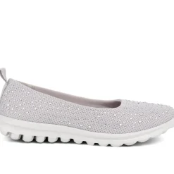 Lightweight Slip On Pumps - Light Grey
