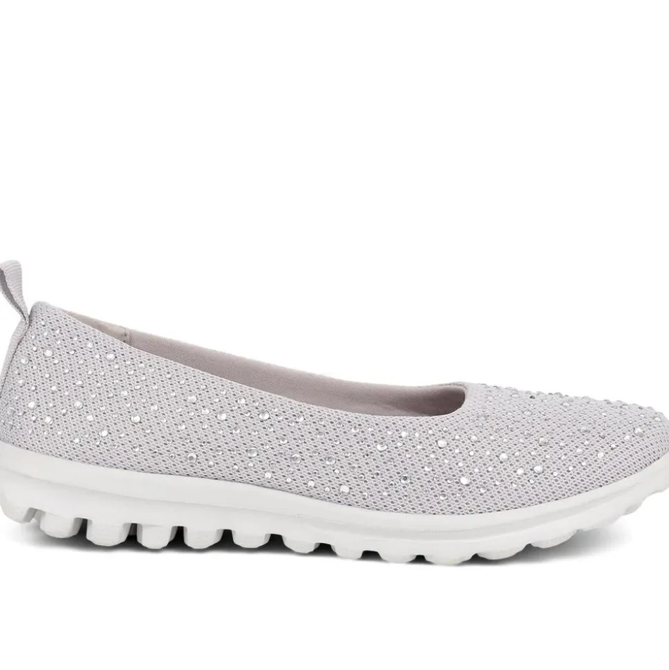 Lightweight Slip On Pumps - Light Grey
