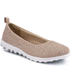 Lightweight Slip On Pumps - Taupe