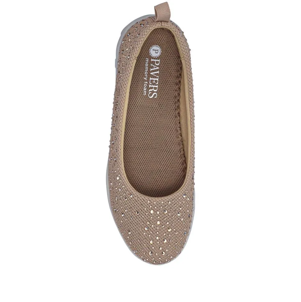 Lightweight Slip On Pumps - Taupe