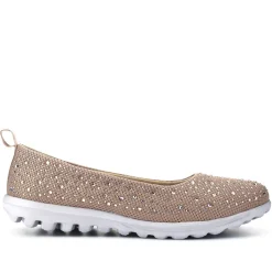Lightweight Slip On Pumps - Taupe