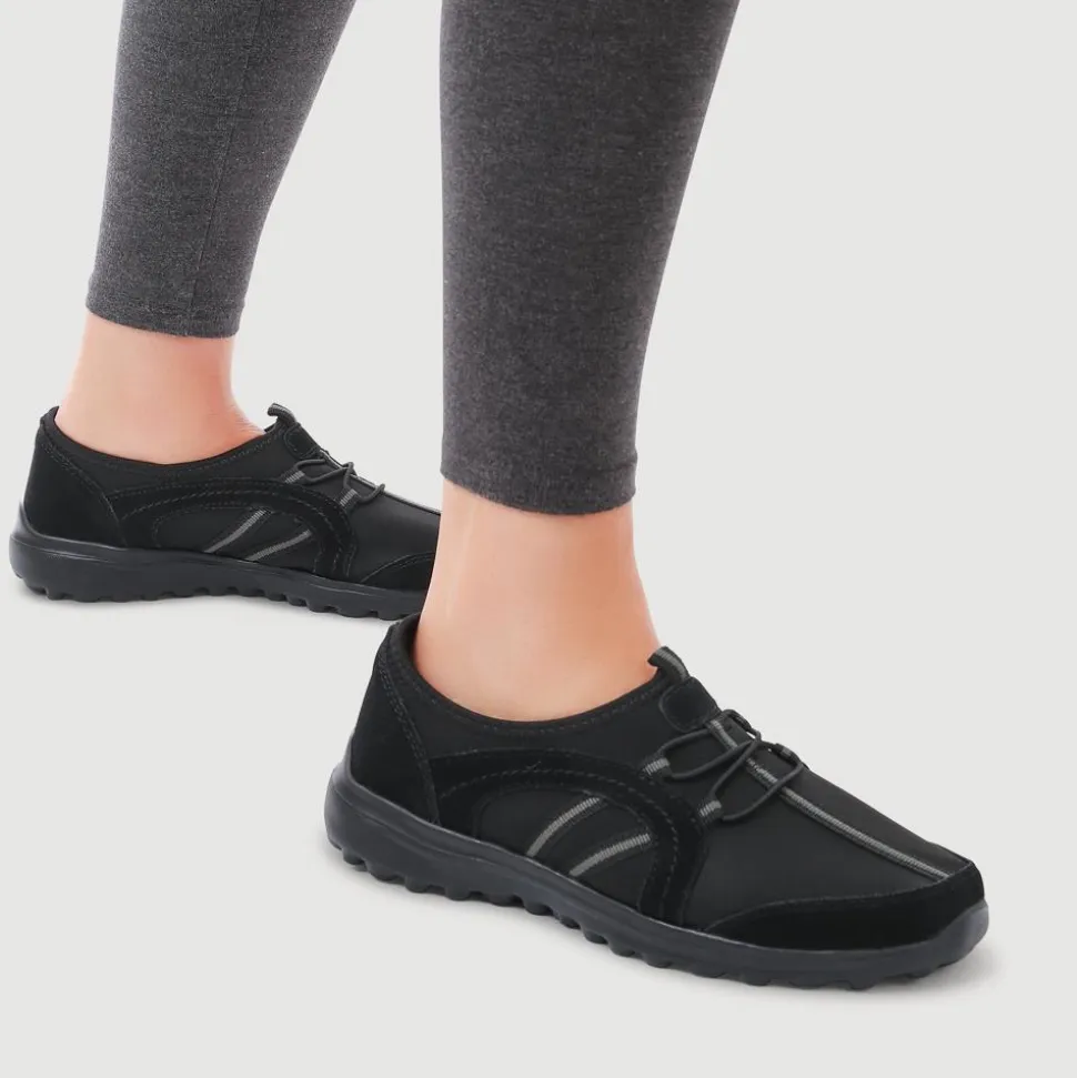Lightweight Slip-On Trainers - Black