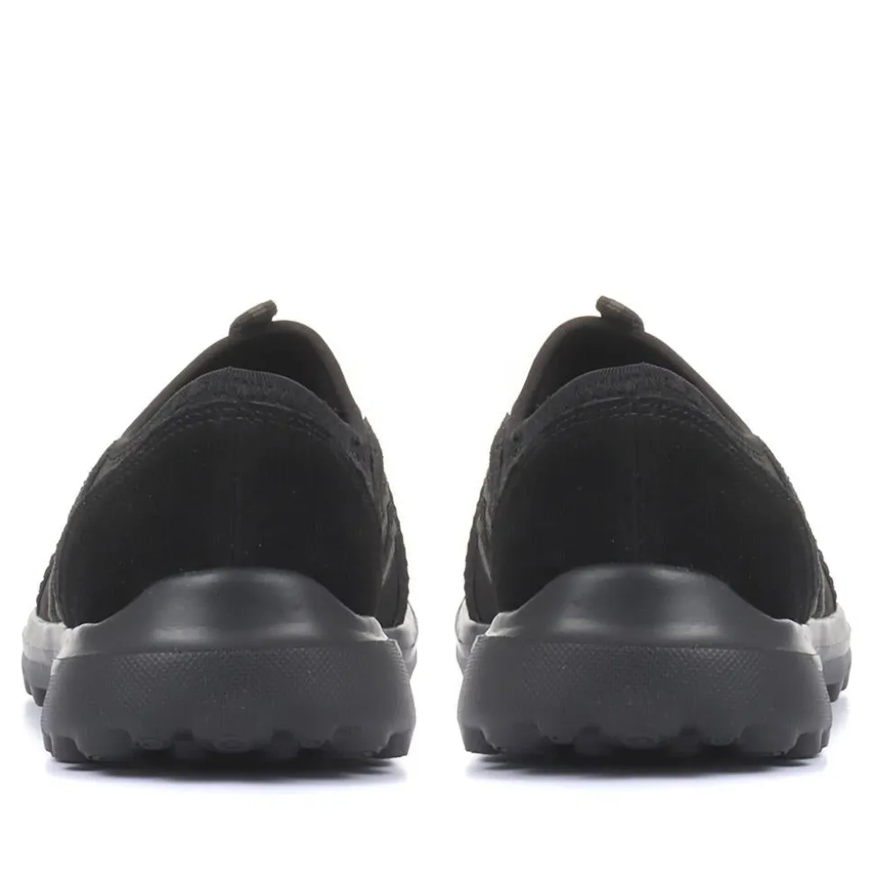 Lightweight Slip-On Trainers - Black