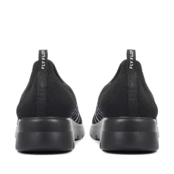 Lightweight Slip On Trainers - Black