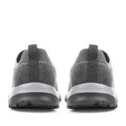 Lightweight Slip-On Trainers - Black-Grey