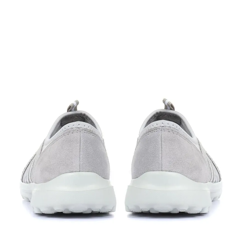 Lightweight Slip-On Trainers - Grey