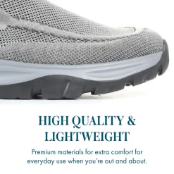 Lightweight Slip-On Trainers - Grey